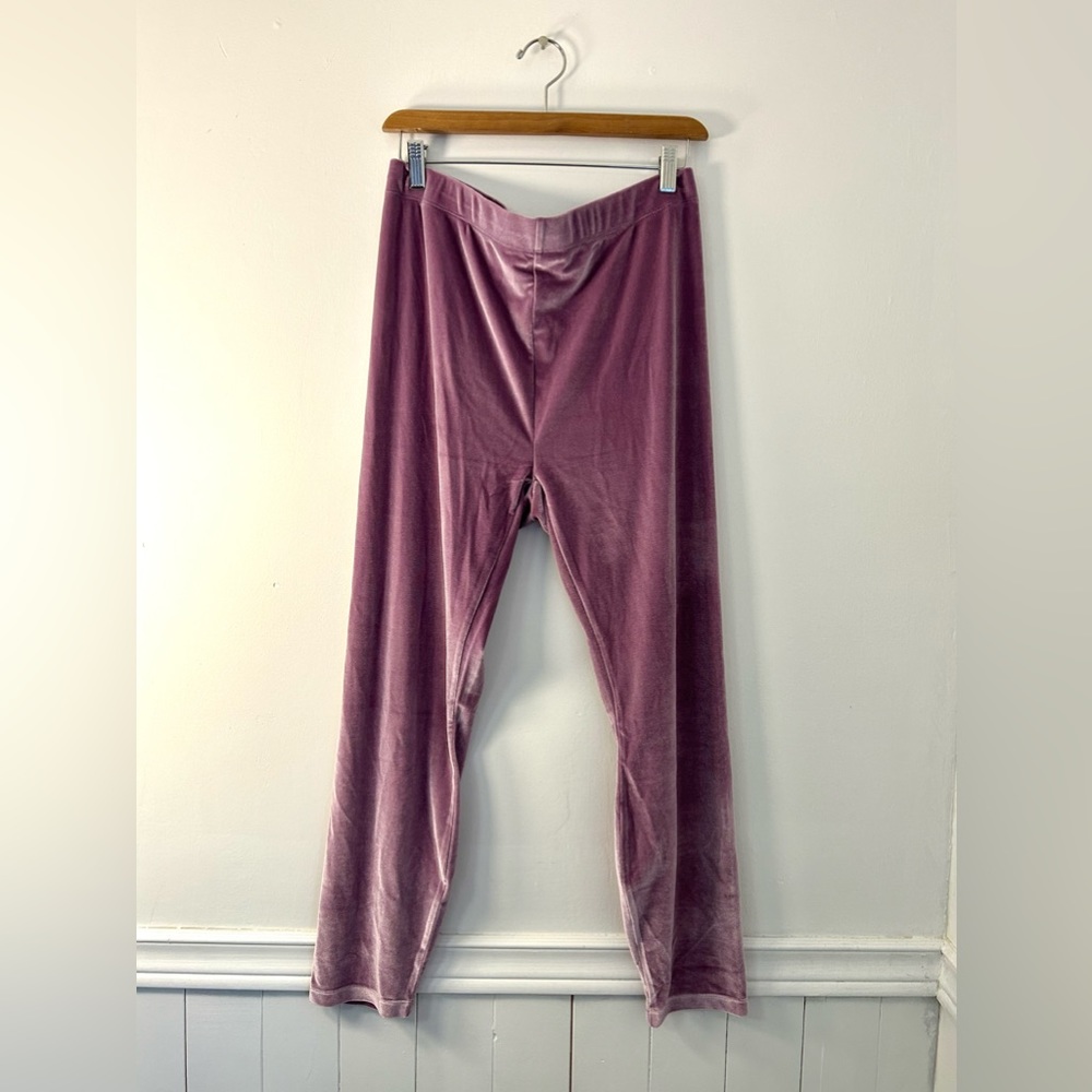 Fabletics Purple Velour Leggings XL NWT